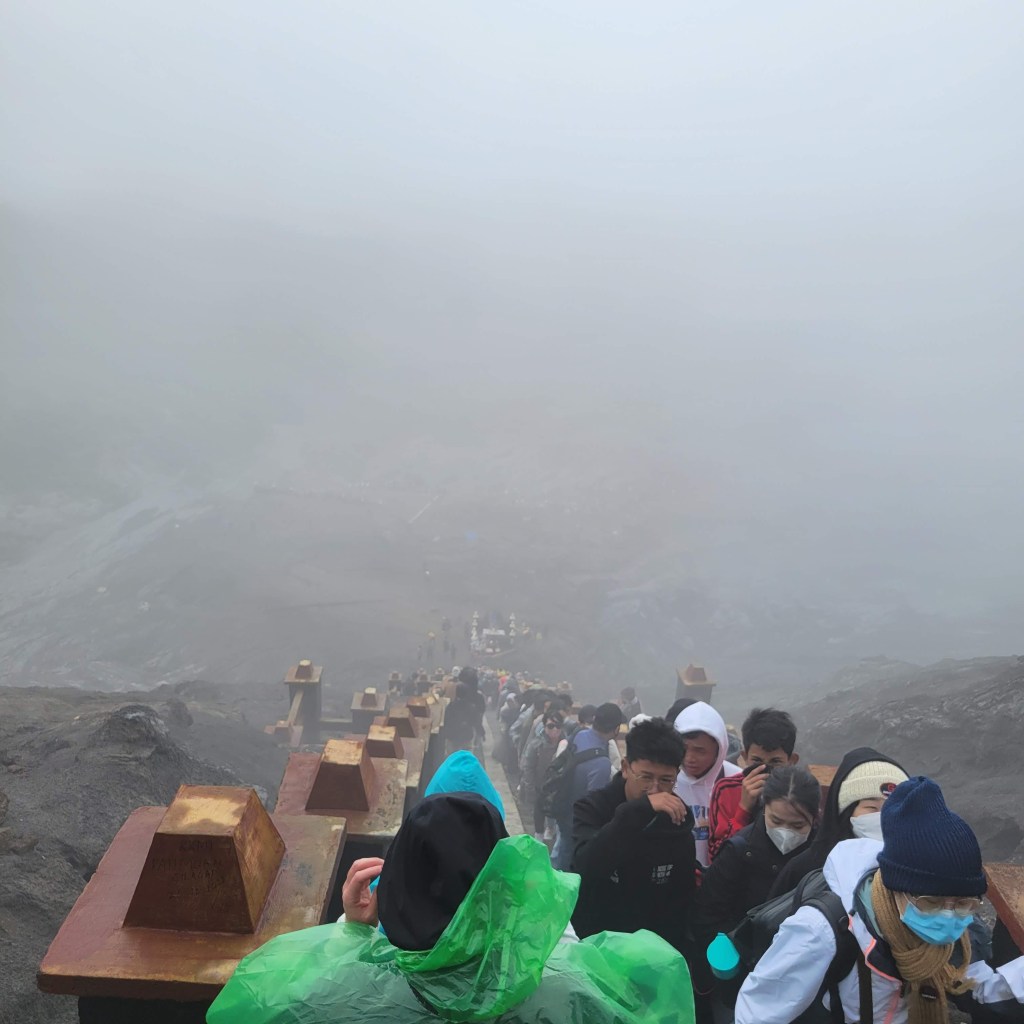 Mt. Bromo Volcano steps