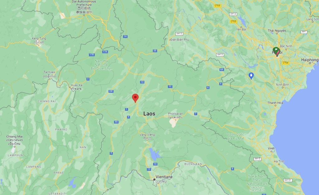 LuangPrabang Laos Map